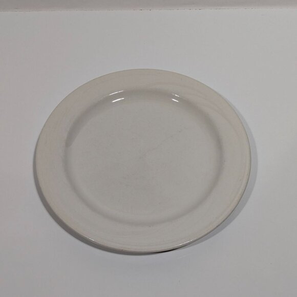 Syracuse China Cascade Flint Plate 9.75" White Glossy Vintage Dinnerware - Picture 1 of 9